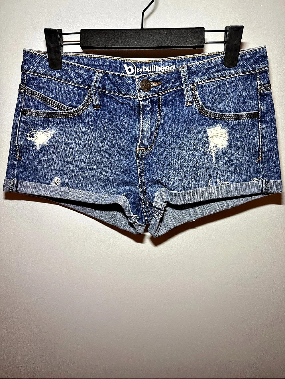Bullhead Distressed Denim Jean Shorts Size 9